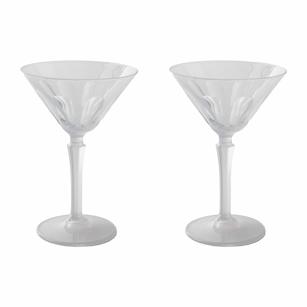 Rialto Glass Martini Opal - Set of 2