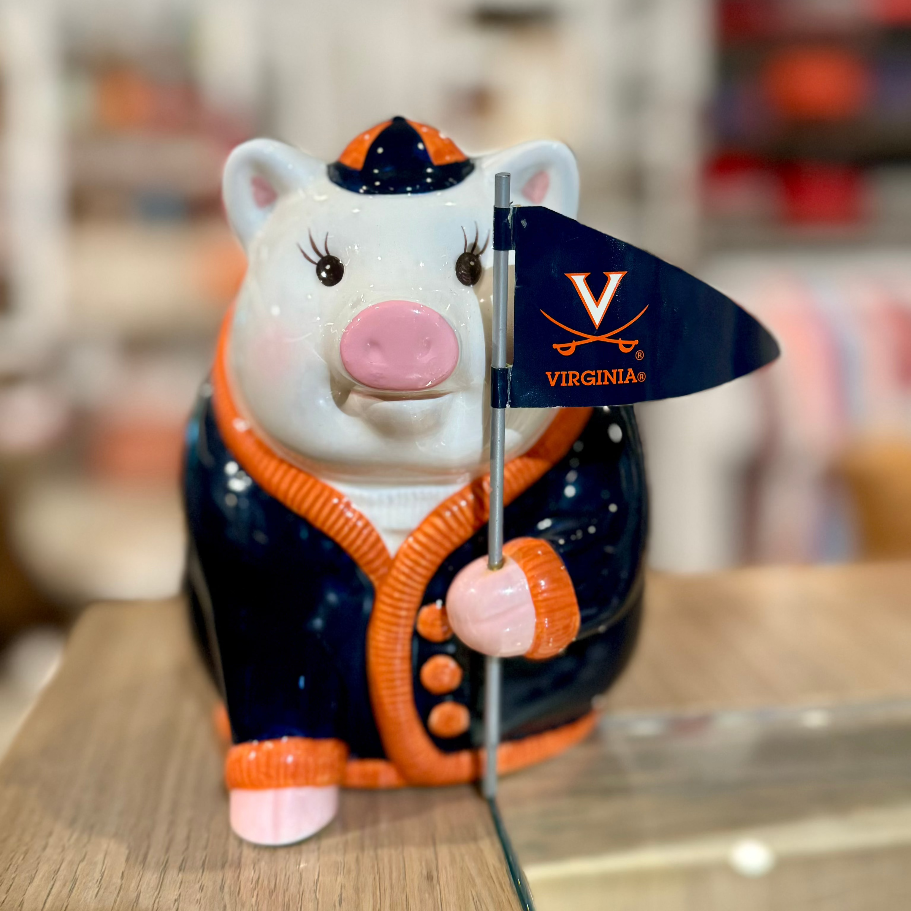 Vintage University of Virginia UVA Piggy Bank