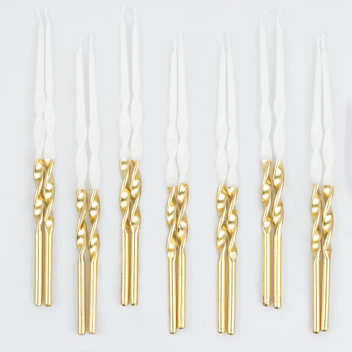 Gold Dipped Twisted Candles