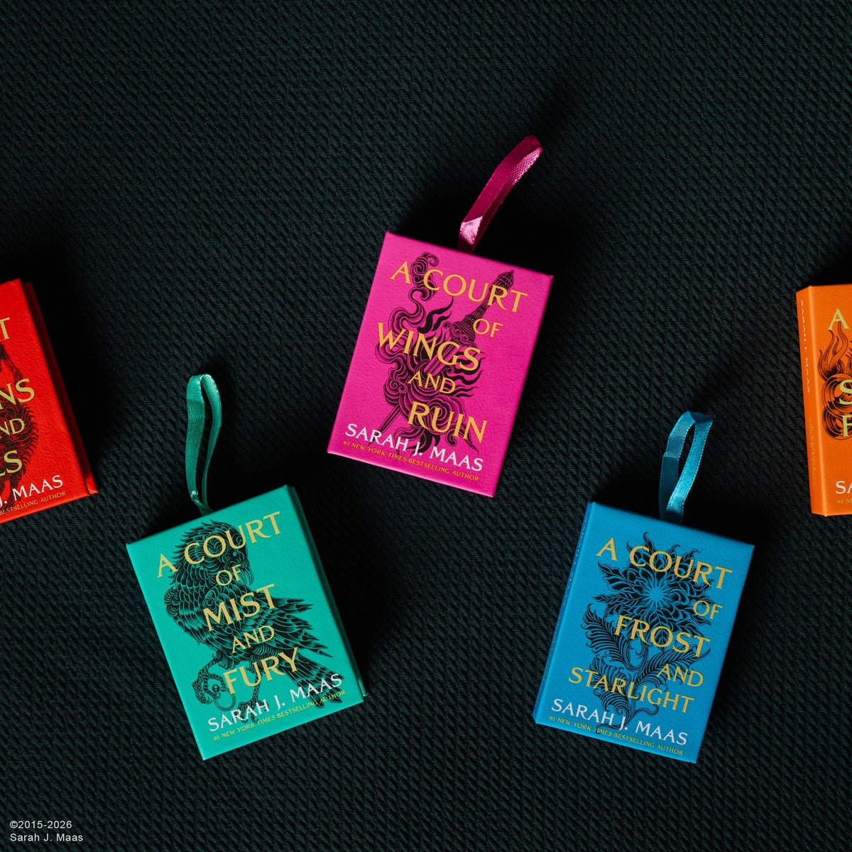 A Court of Thorns and Roses Ornament Set