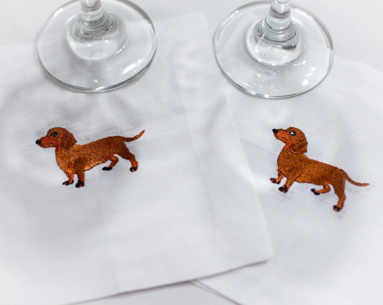 Red Dachshund Cocktail Napkins