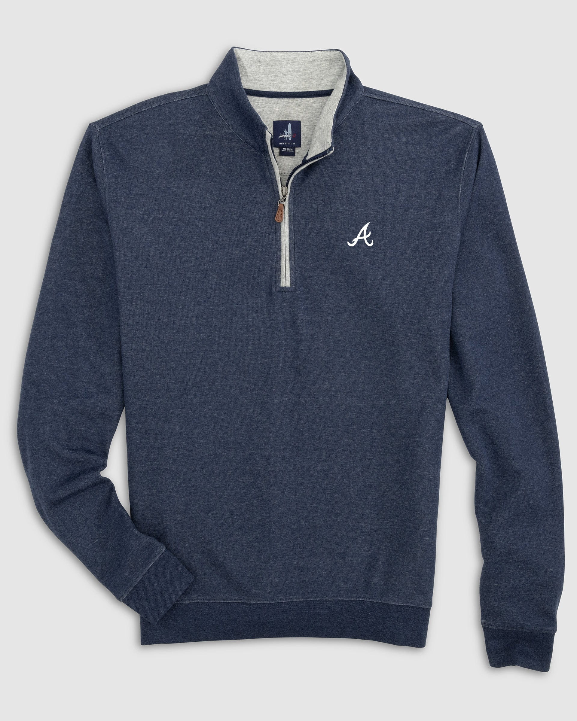 Boys Braves Sully 1/4 zip Midnight Navy