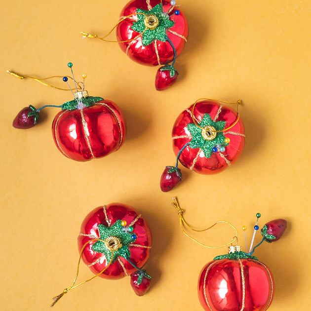 Vintage Pin Cushion Ornament