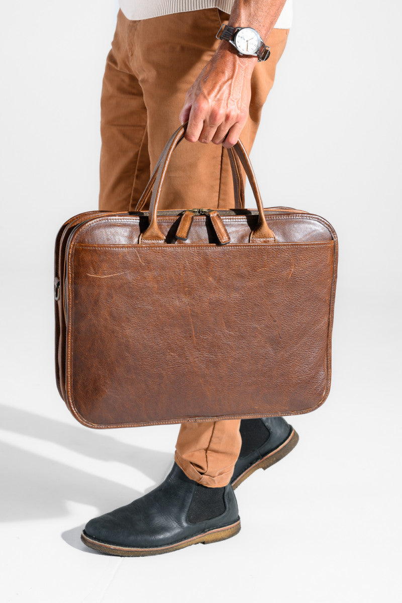 Miller Standard Attaché Case - Titan Milled Brown