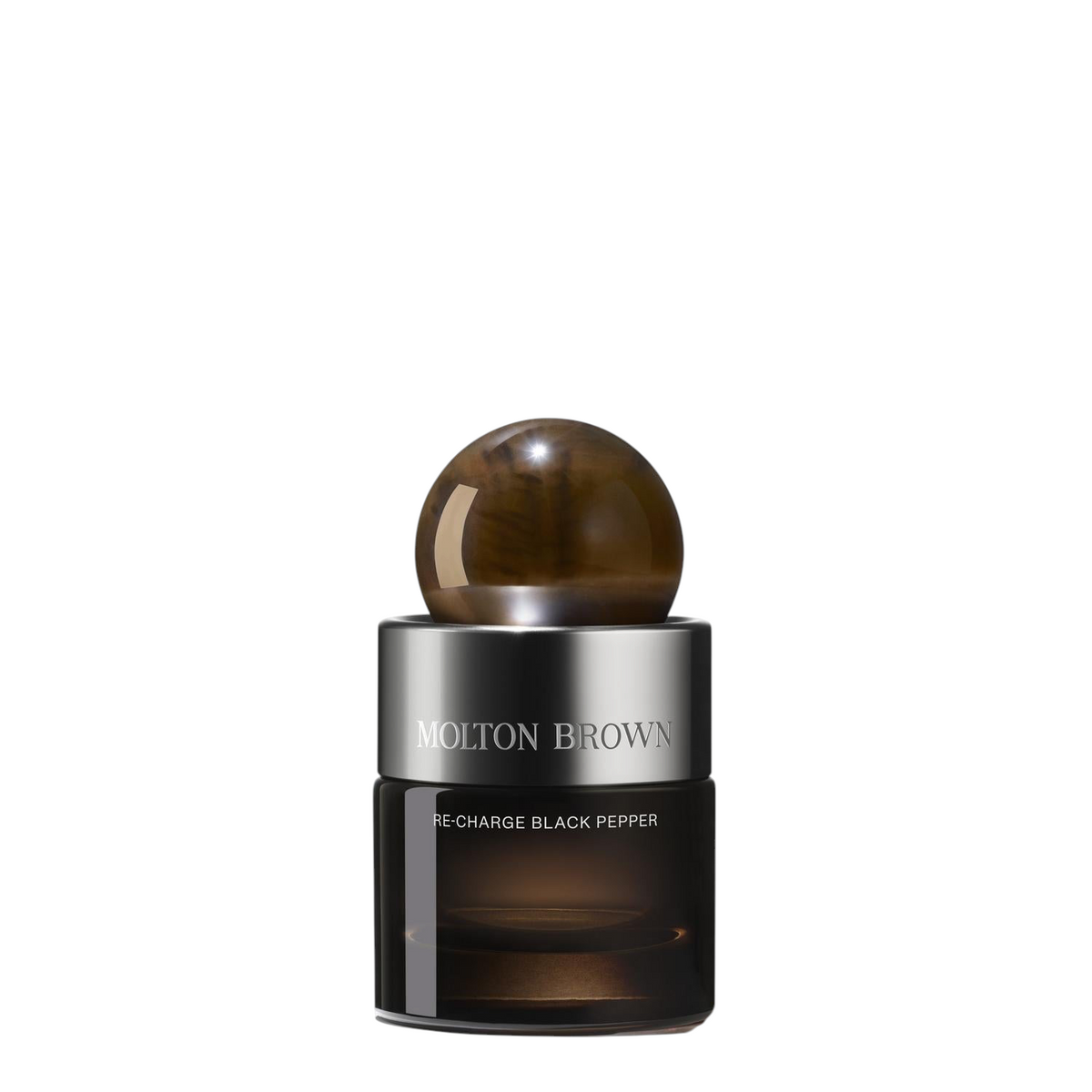 Miller Collective Molton Brown Re-Charge Black Pepper eau de parfum 30ml travel spray bottle with brown glass
