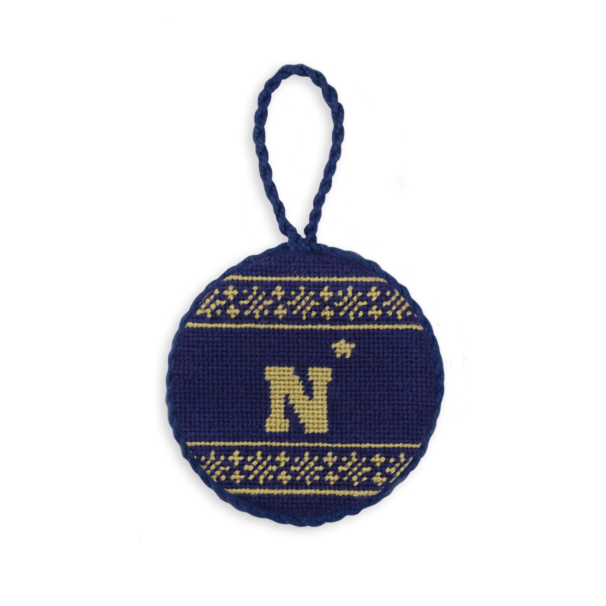 Naval Academy Fairisle Ornament