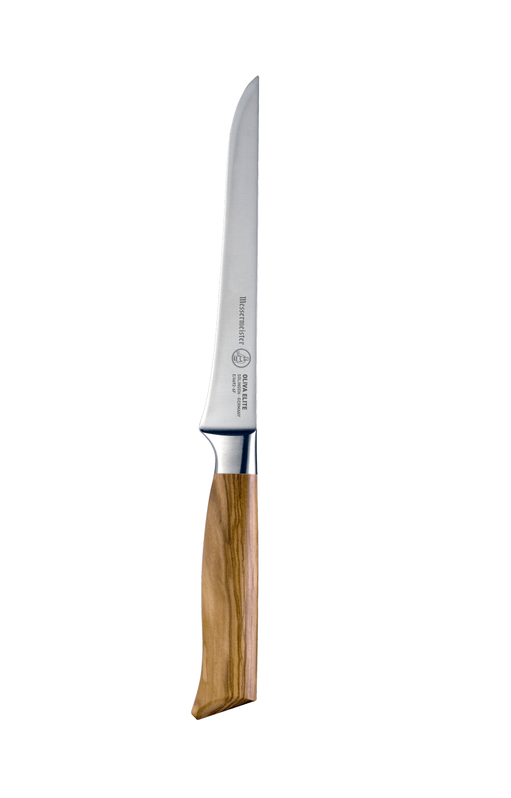 Knife with a wooden handle on a transparent background