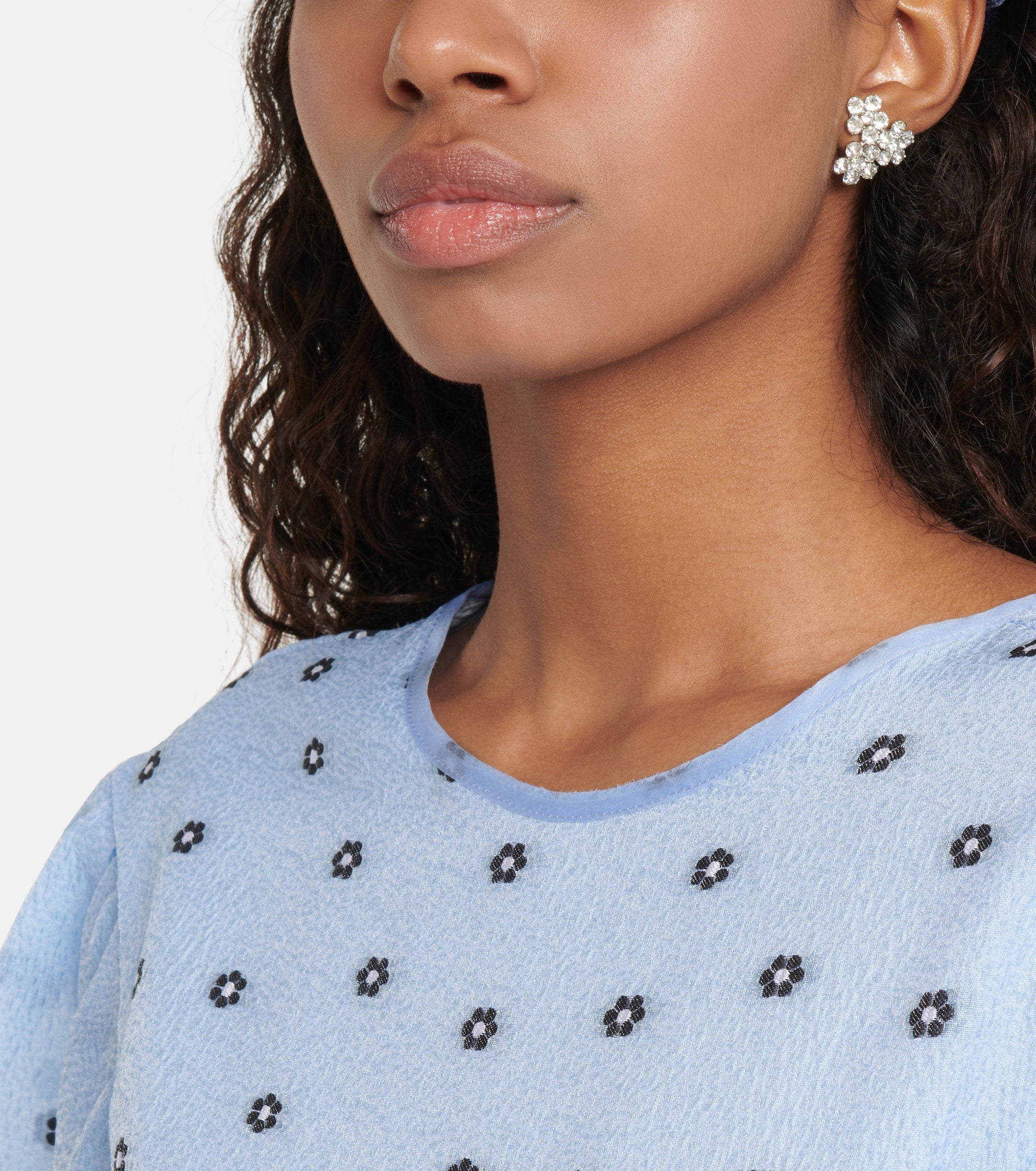 Violet Earring- Crystal