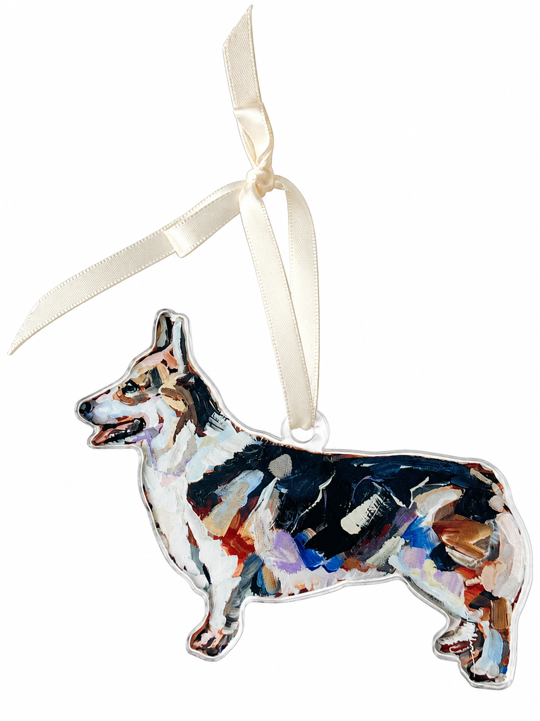 Corgi Tri Acrylic Ornament