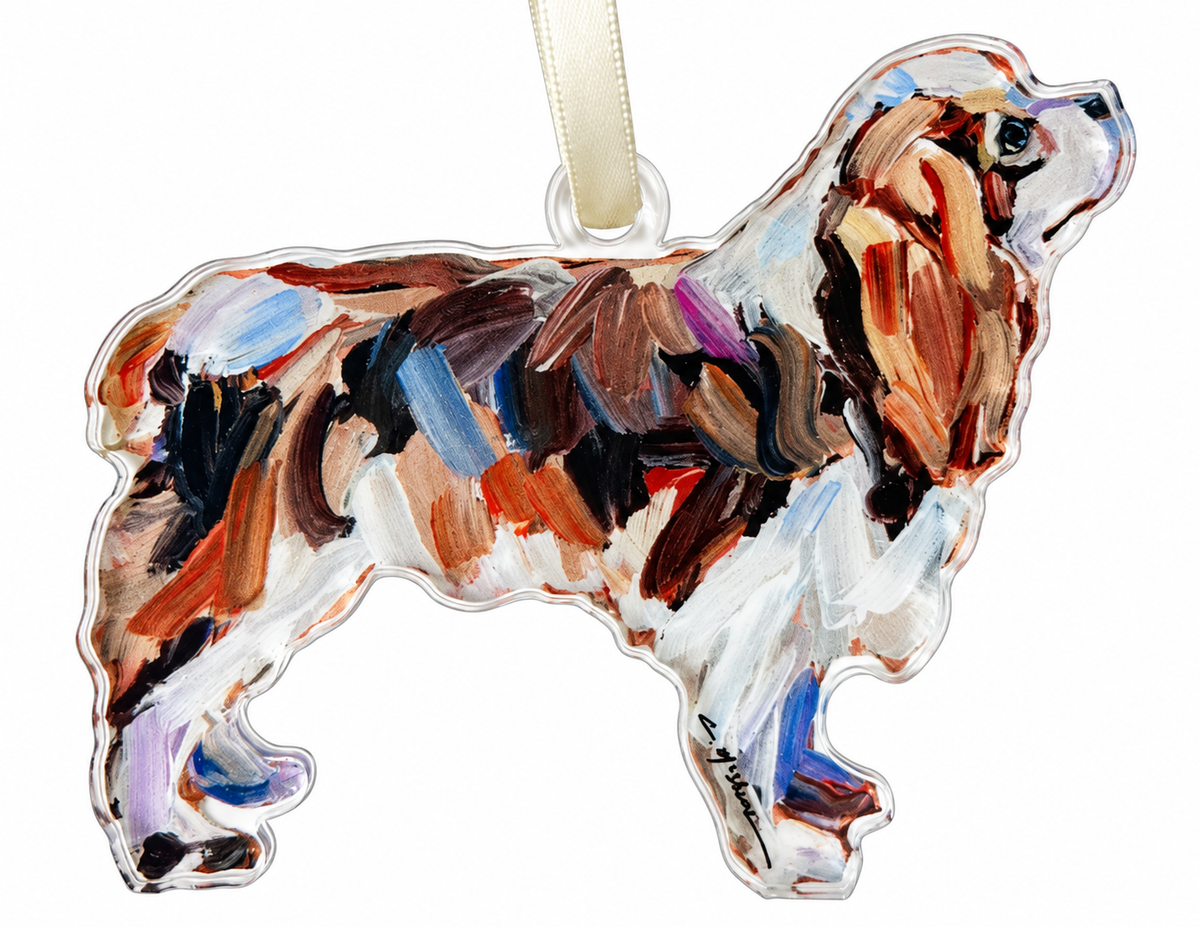 Cavalier King Charles Tri Acrylic Ornament