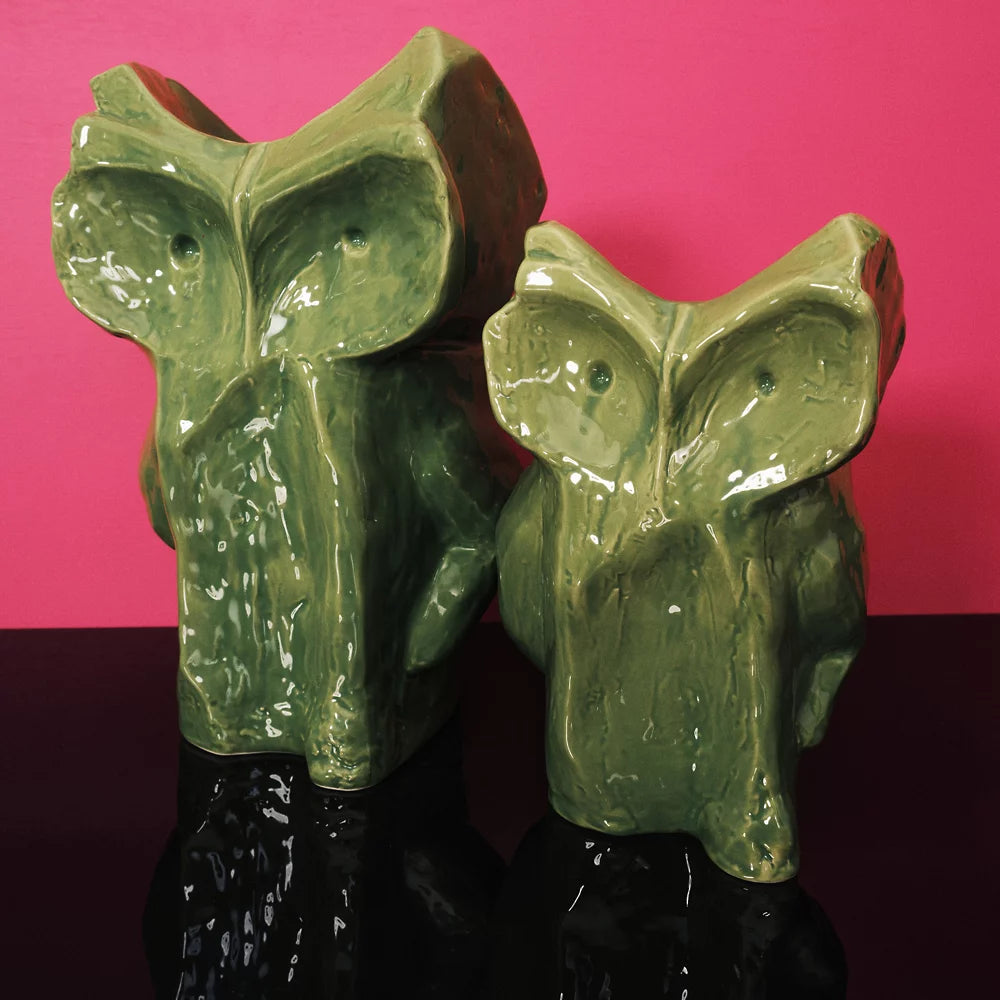 Marni x Serax Small Green After Midnight Owl Vase