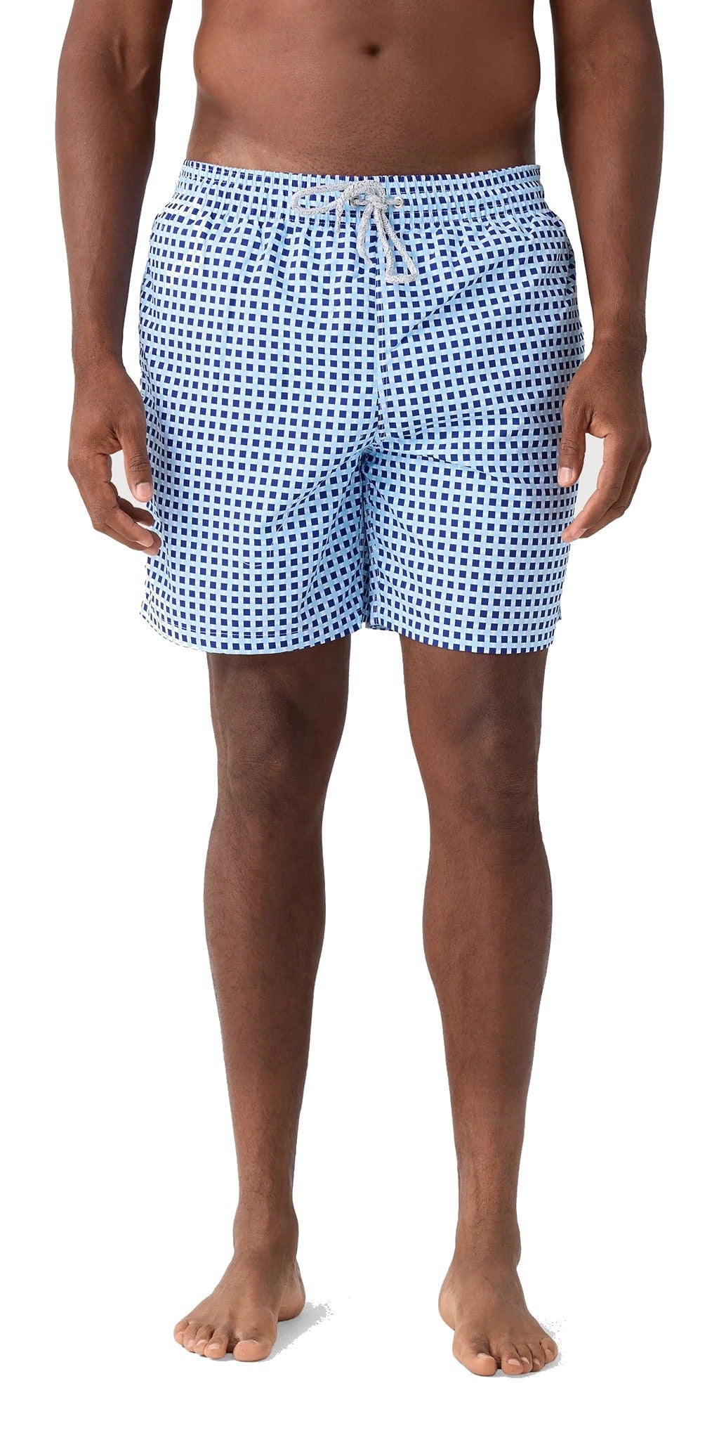 Mens Squares Swim Trunks