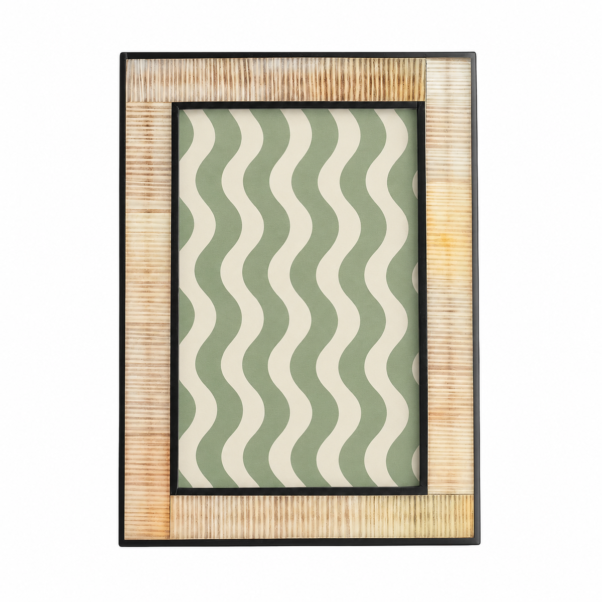 Resin Horn Picture Frame 4x6 - Beige
