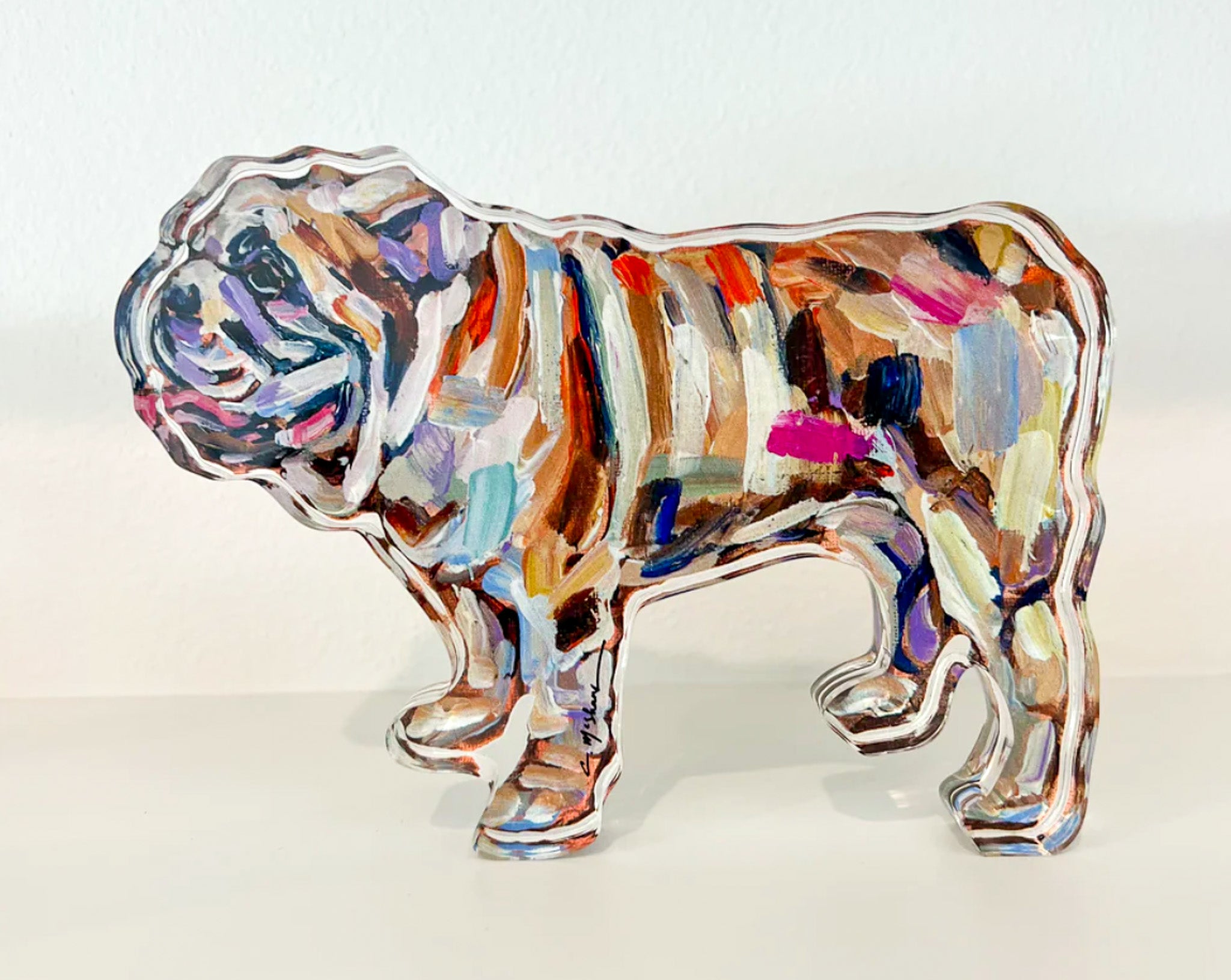 English Bulldog Acrylic