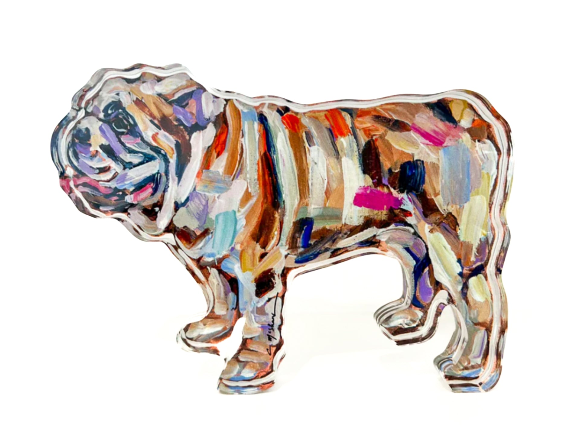 English Bulldog Acrylic