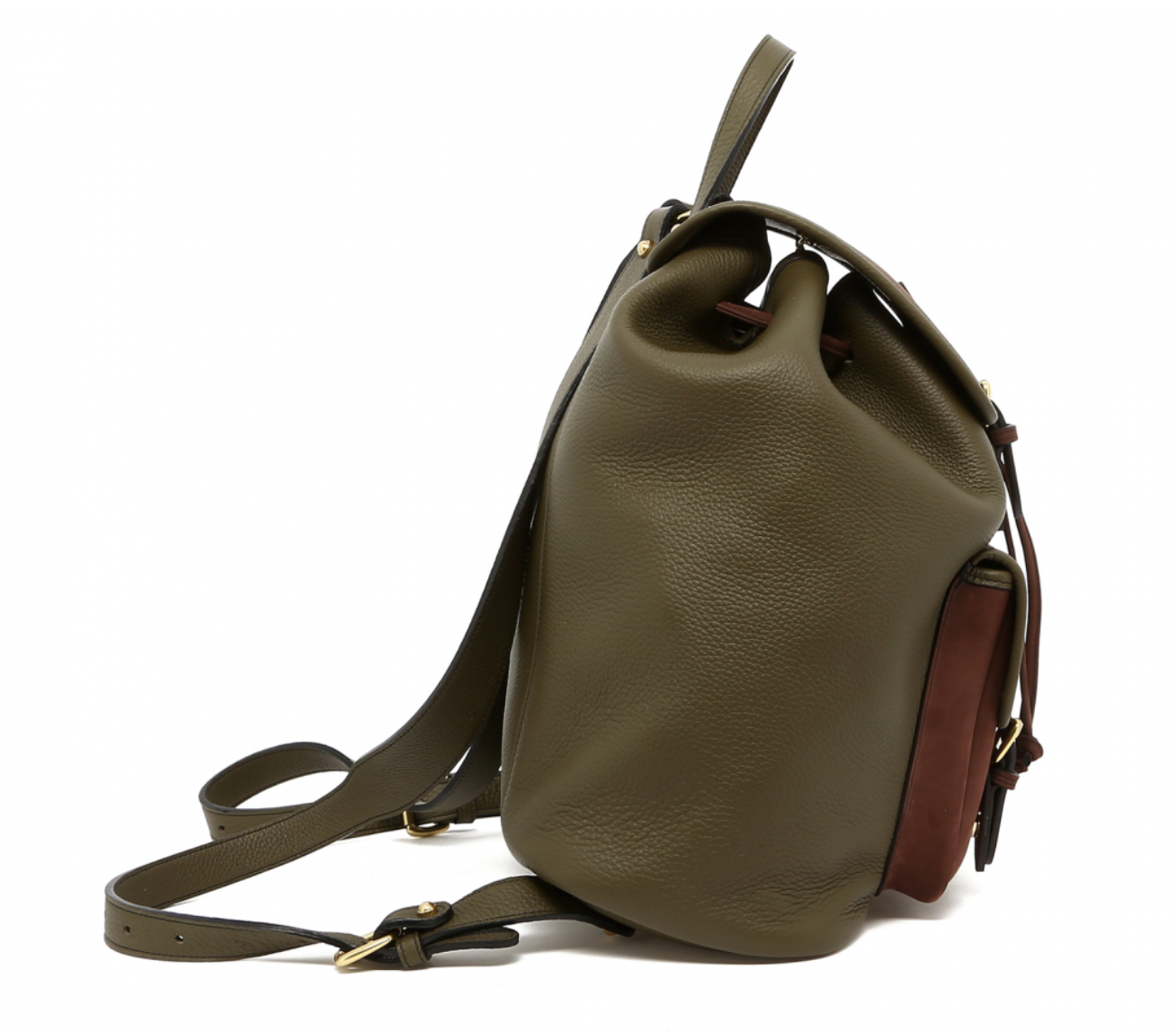 Classic Backpack - Tumbled Light Military/Brown Nubuck