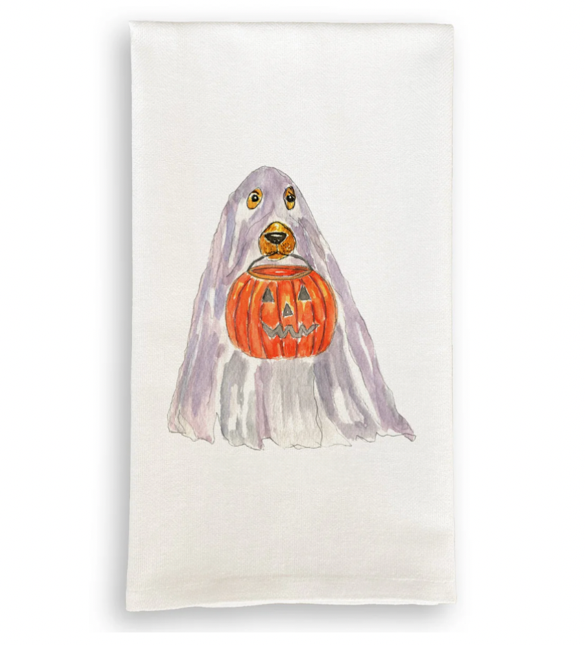 Just Treats Please Ghost Dish Towel