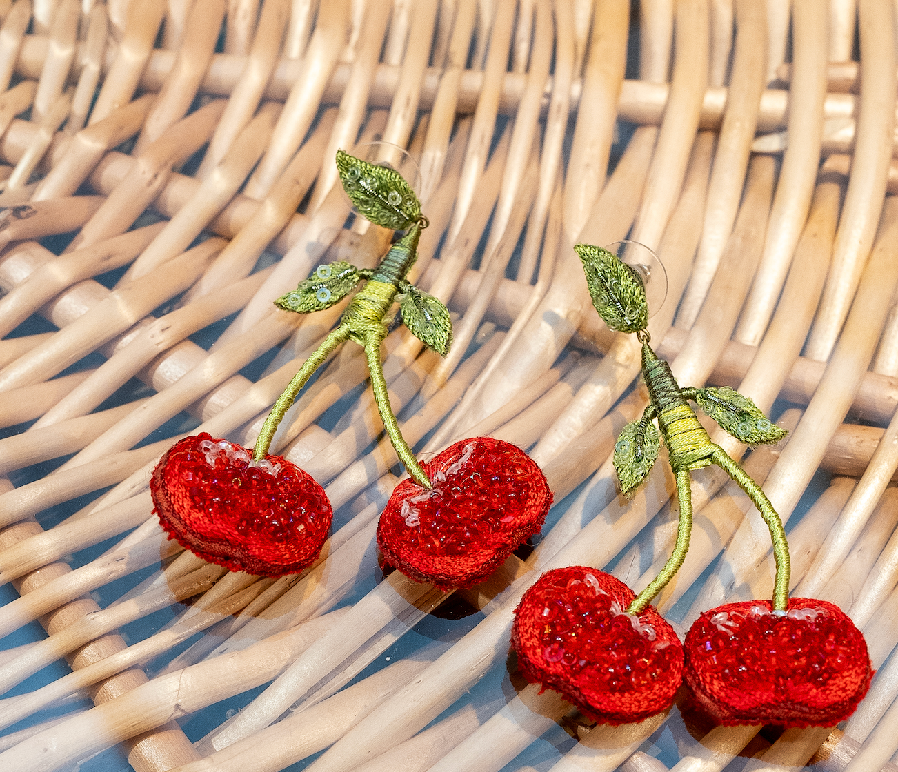 Sweetheart Cherry Earrings