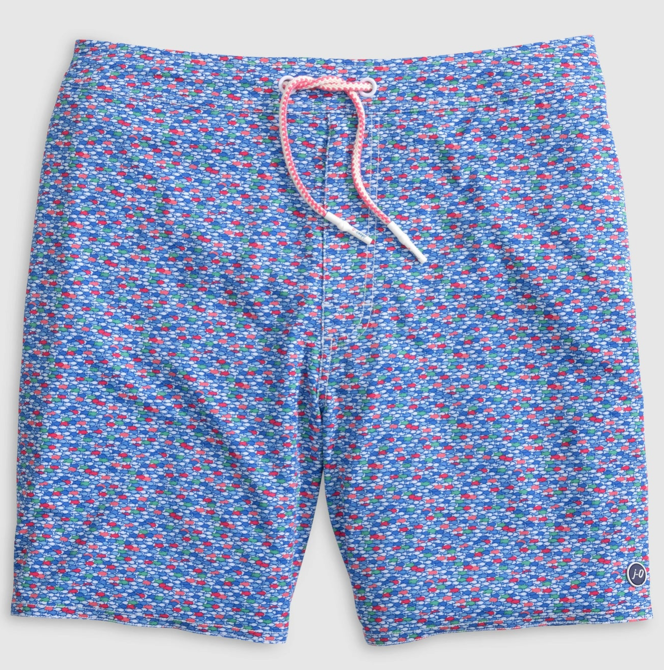 Red Fin Blue Fin Swim Trunks