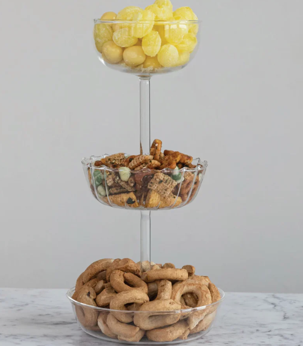 3 Tier Glass Tray