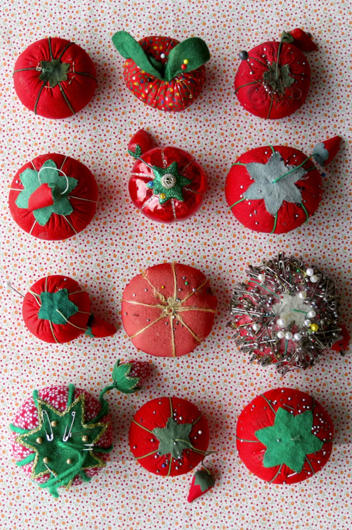 Vintage Pin Cushion Ornament