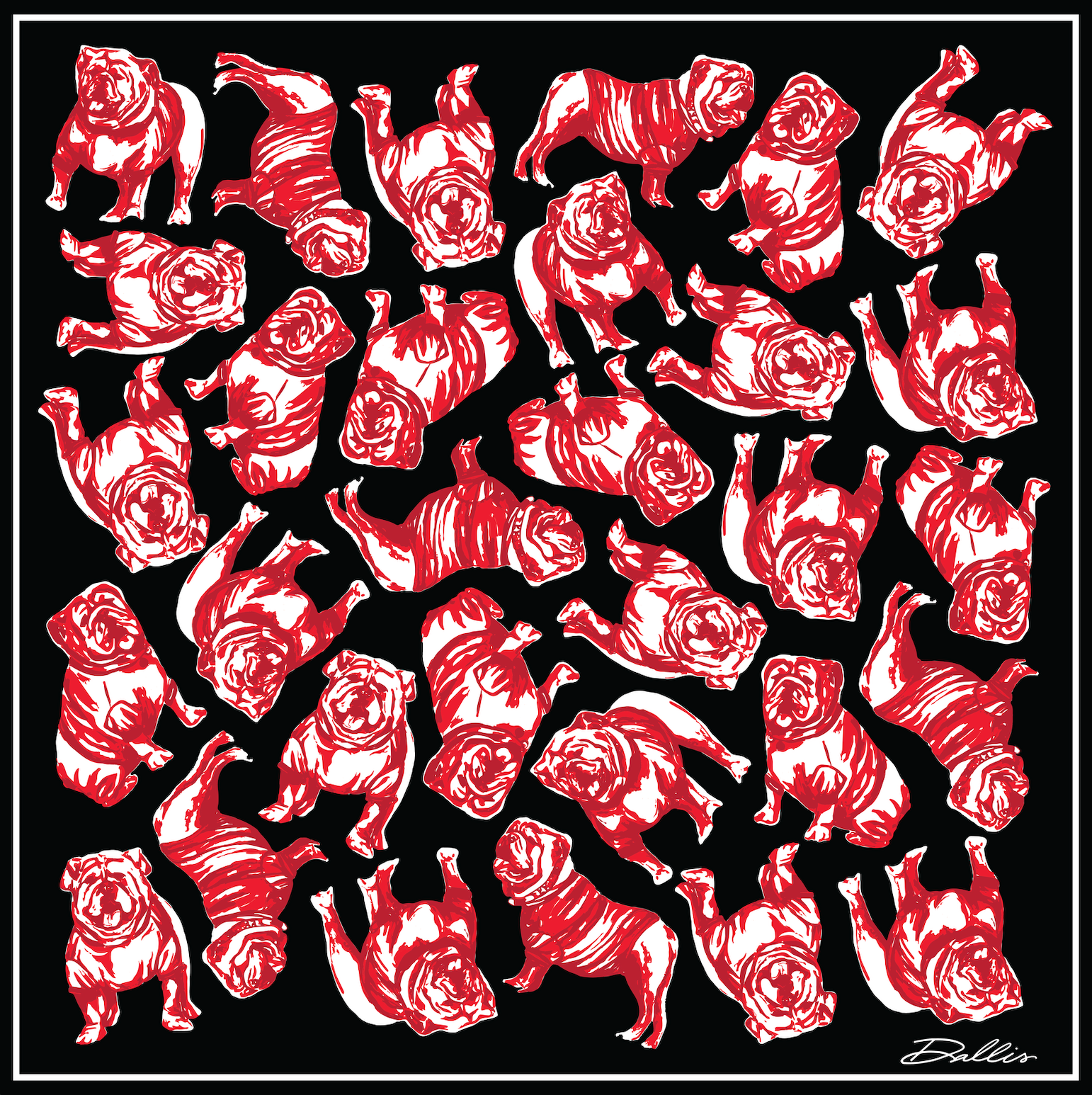 Red Sic 'em Gameday Scarf