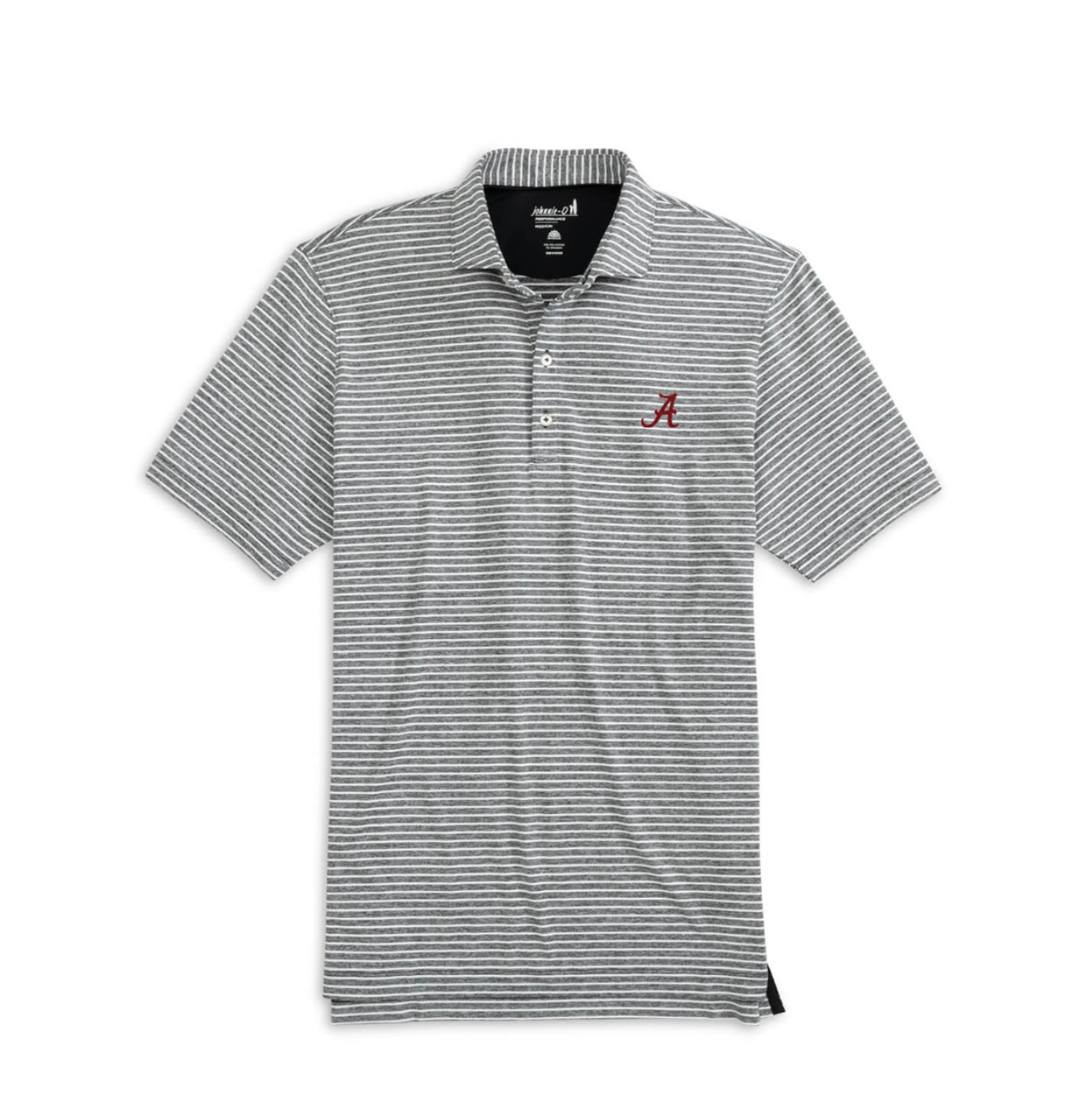 Alabama Clipper Striped Jersey Performance Polo