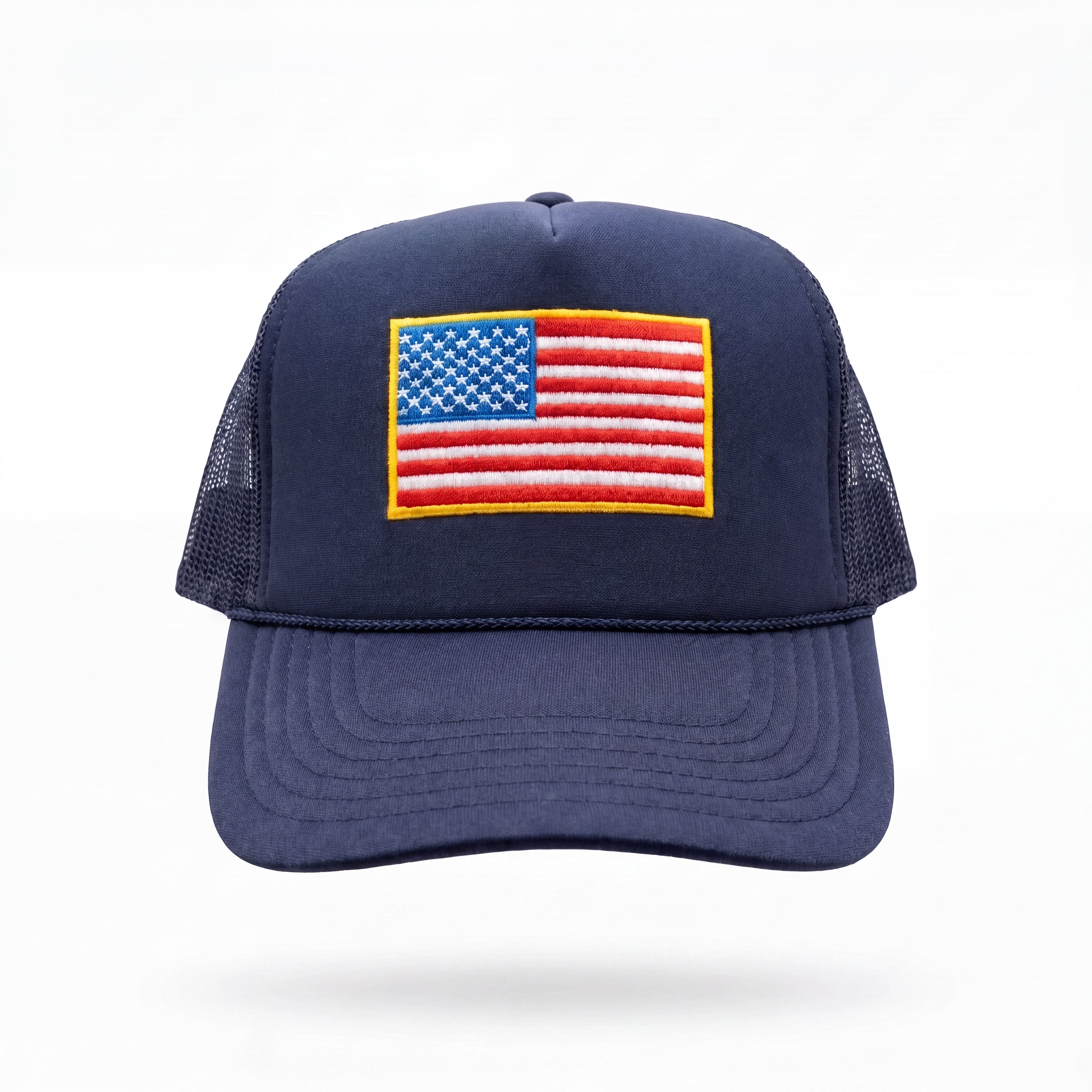 American Flag Patch Trucker Hat