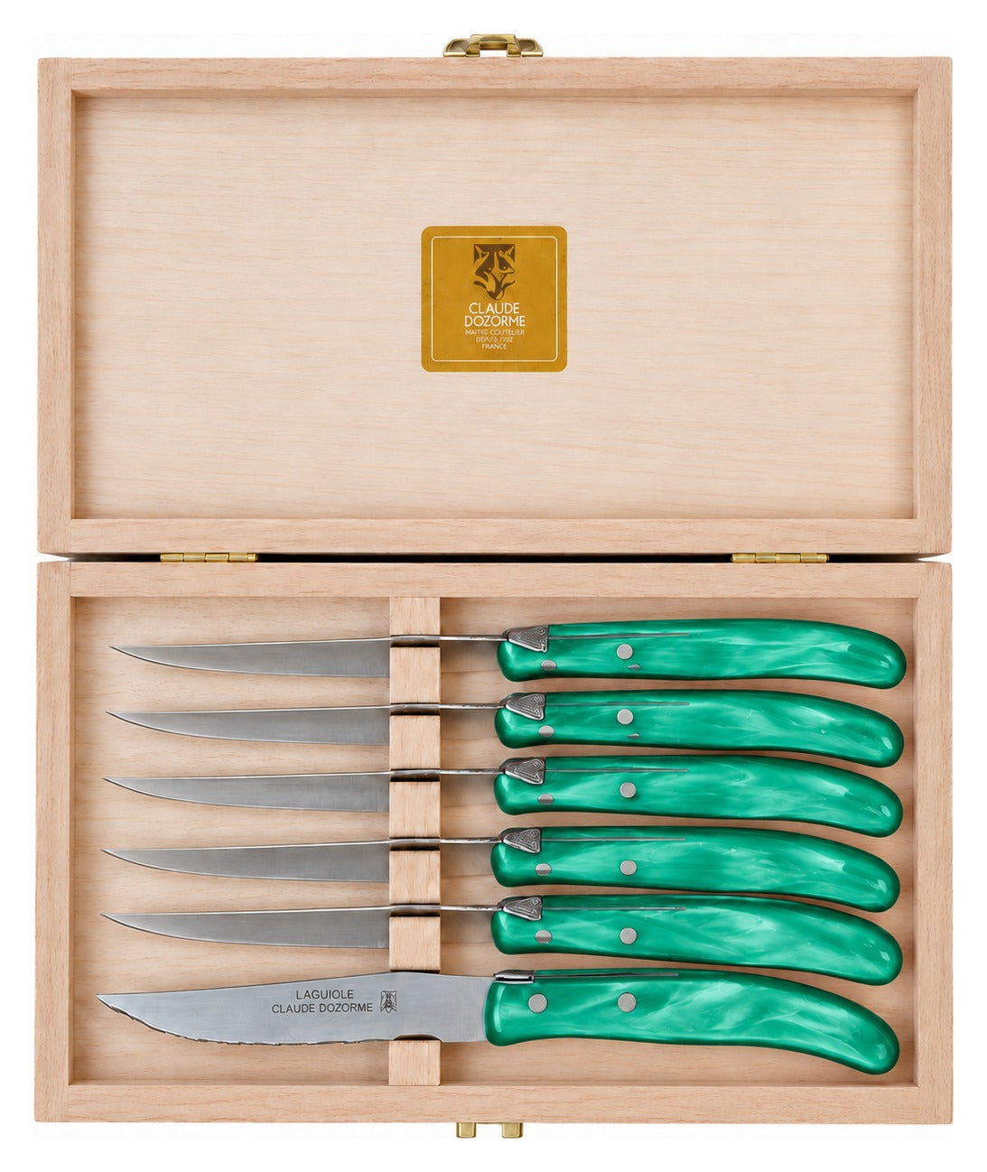 Berlingot Steak Knife Set of 6 - Green Grass