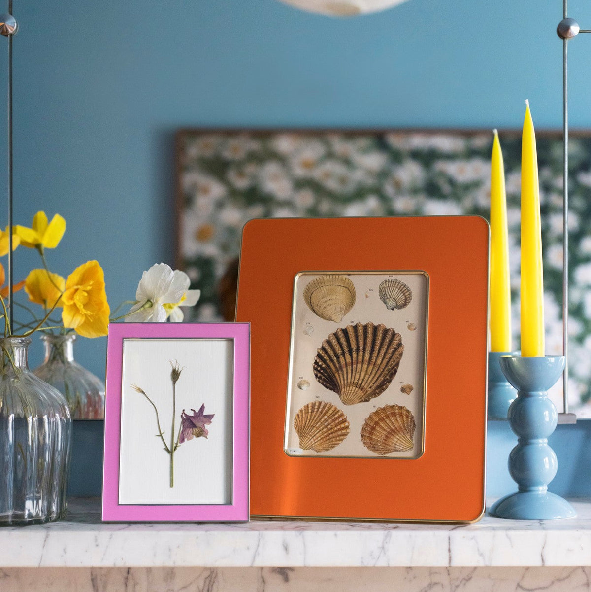 Enamel Studio Frame - Orange & Gold, 5x7