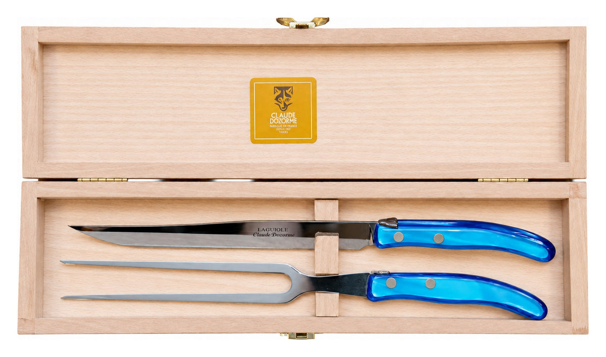 Berlingot Carving Set - Bright Blue