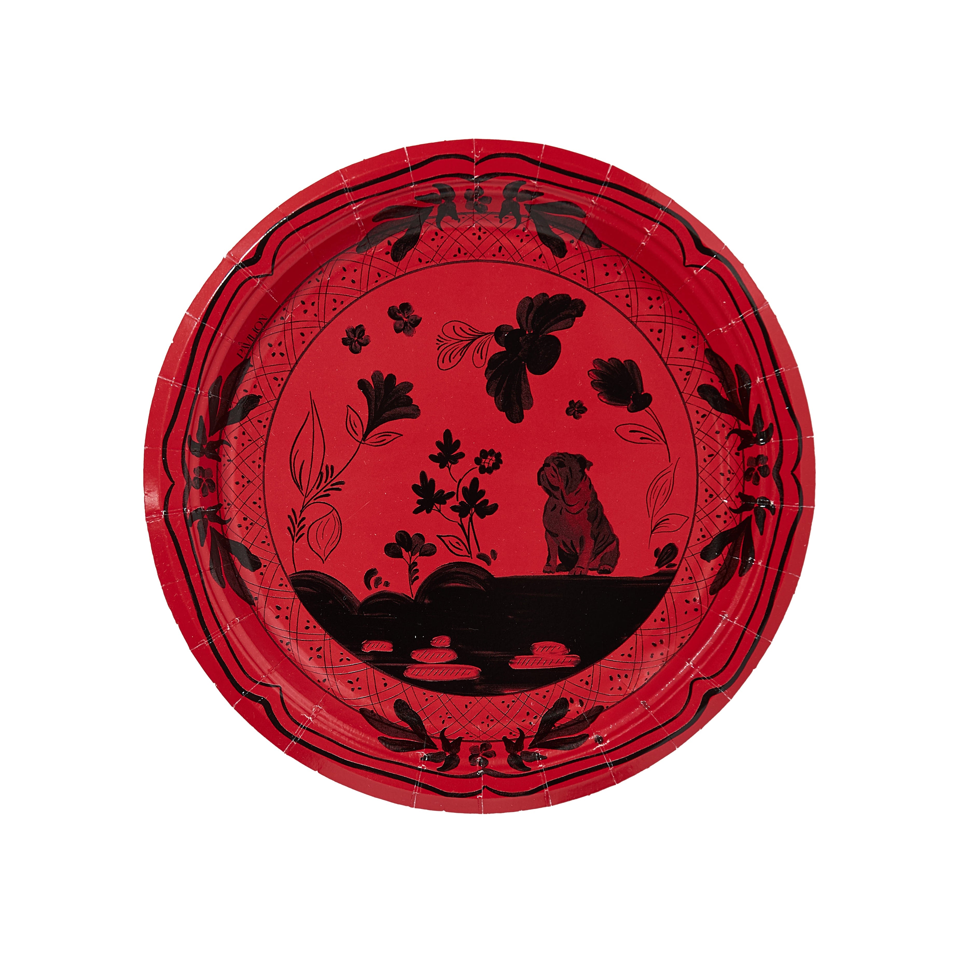 Bulldog Dessert Paper Plates - 8 Pack