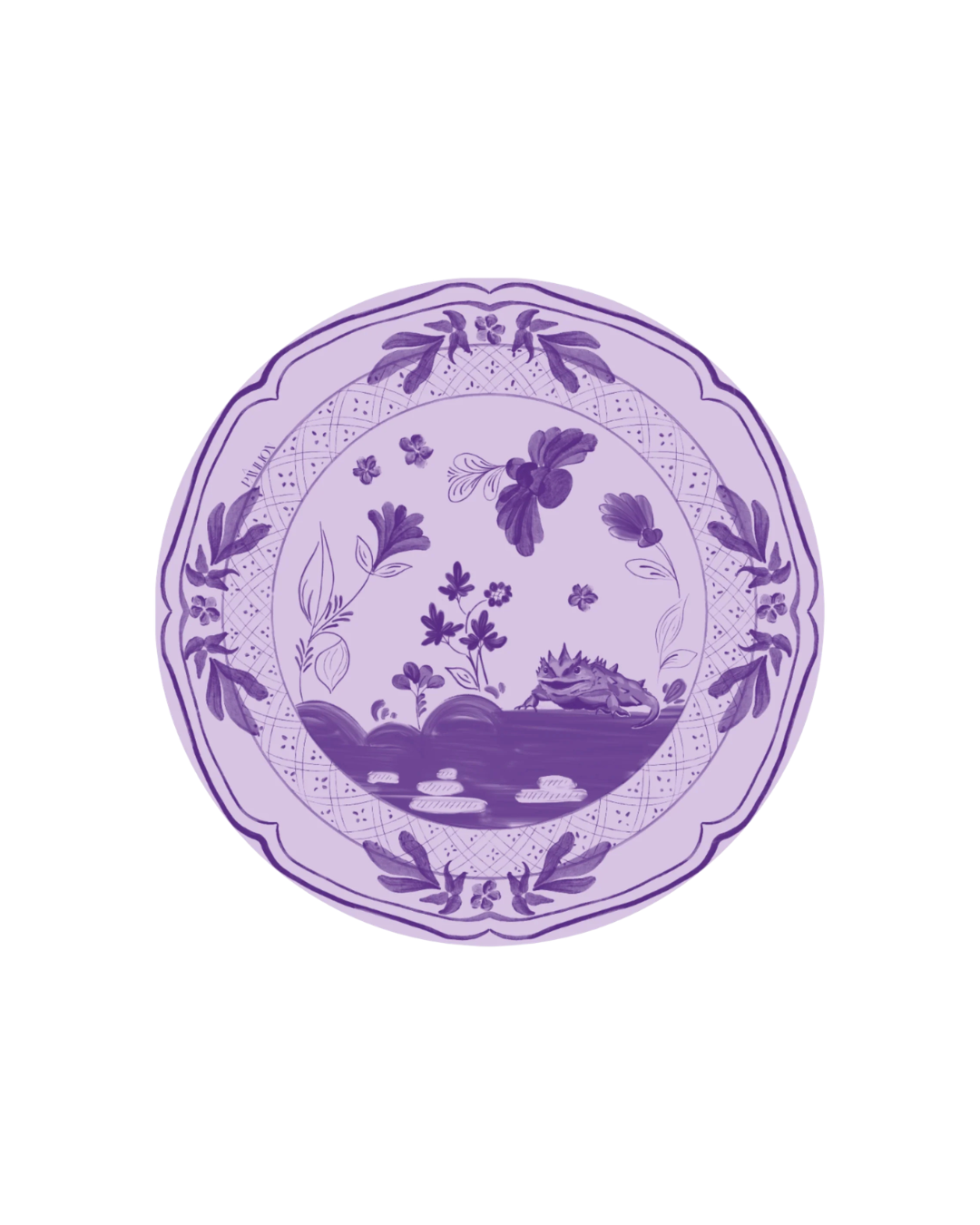 Horned Frog Dessert Paper Plates - 50 Pack