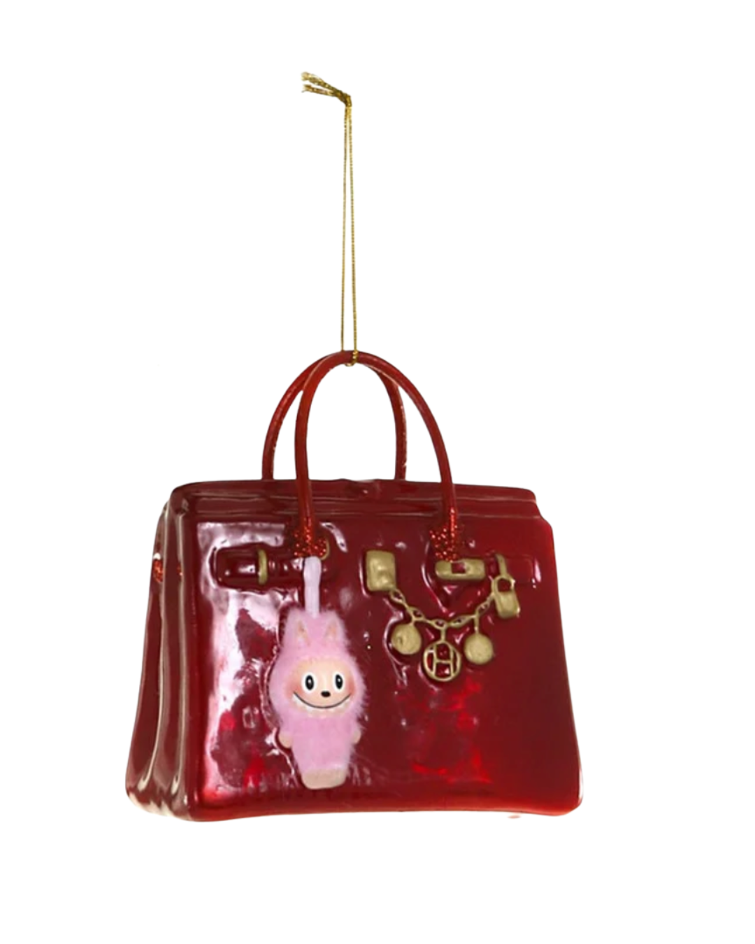 Luxe Bag with Monster Ornament