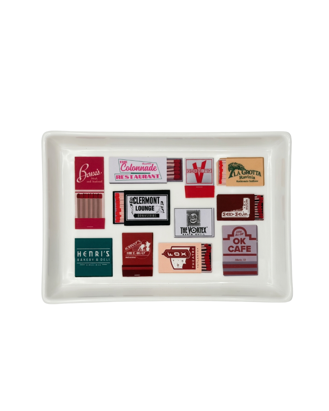 Ceramic Tray - Atlanta Restaurants (Vintage)