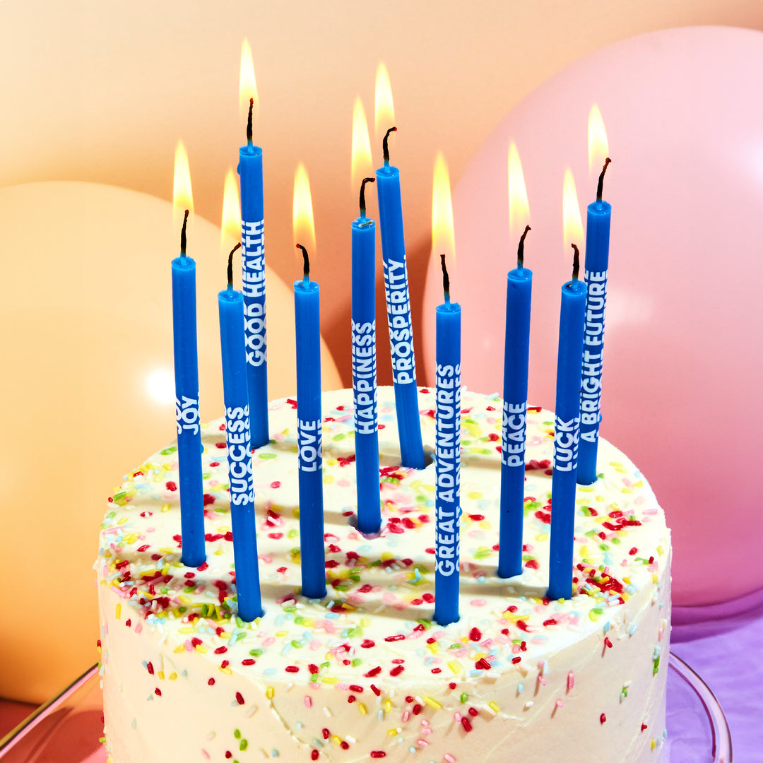 Wishing You: Birthday Candles (Blue)