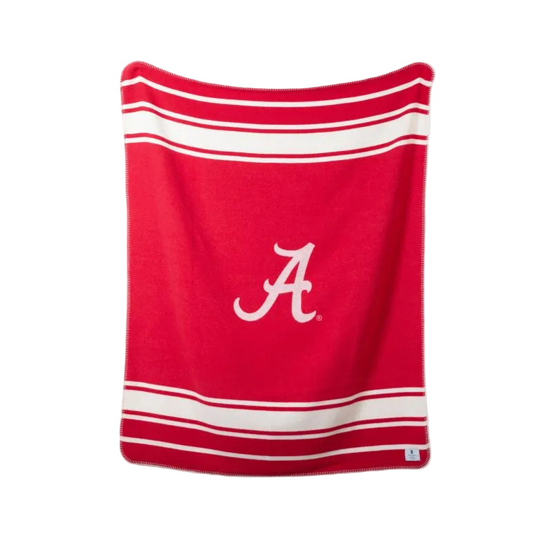 Alabama Crimson White "A" Blanket