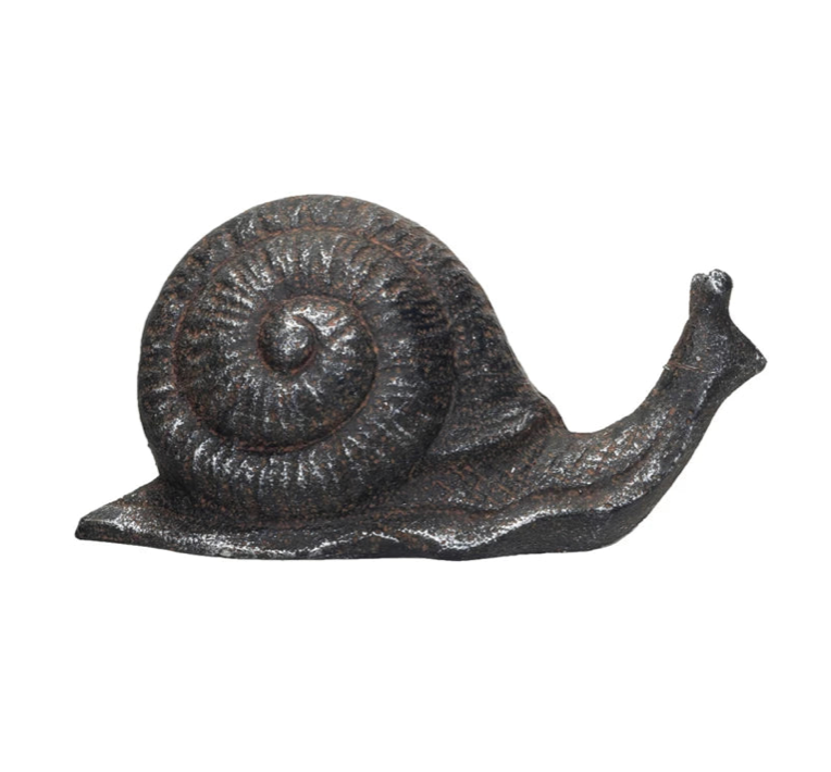 CAST IRON SNAIL, RUST FINISH