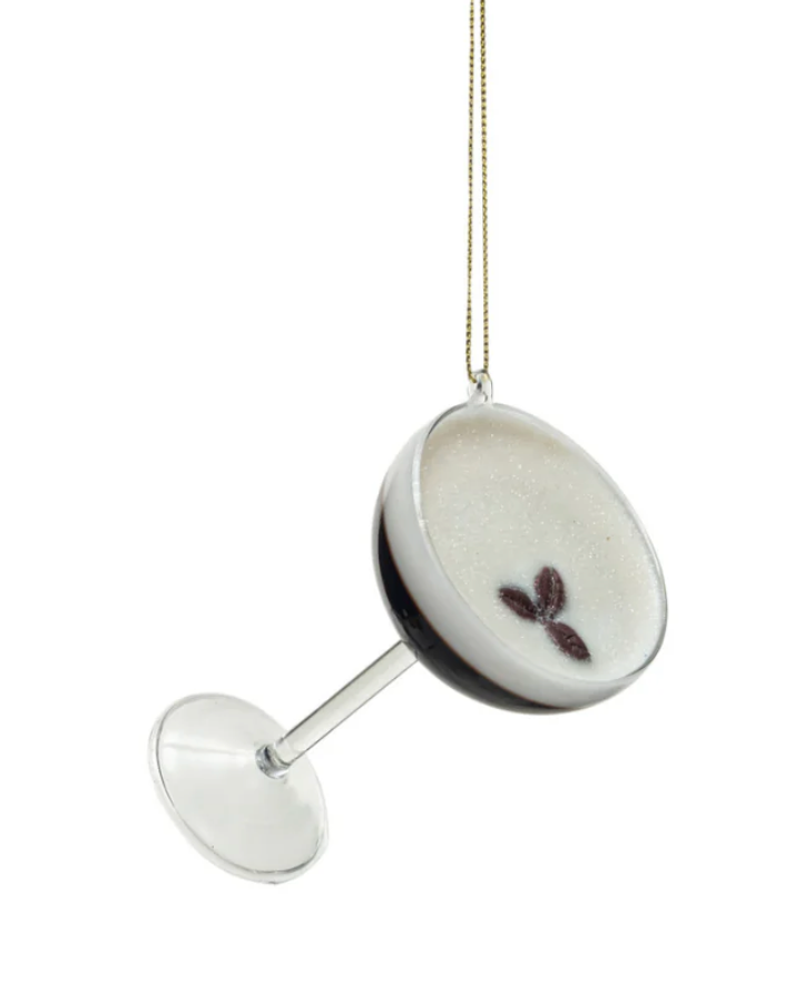 Glass Espresso Martini Ornament