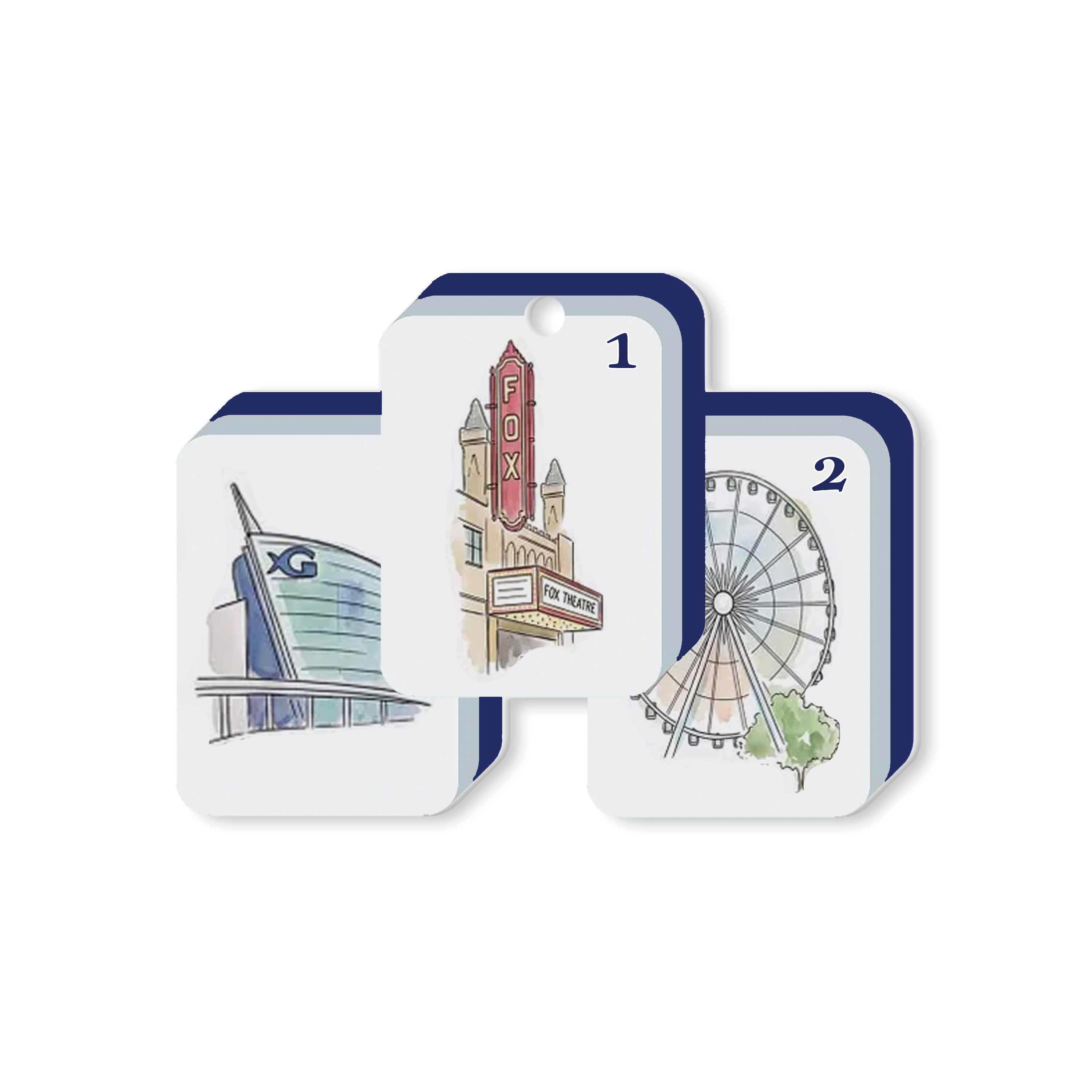 Atlanta Mahjong Ornament