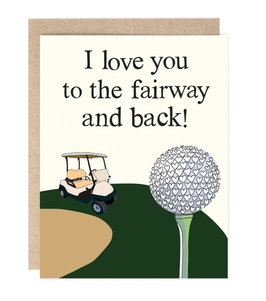 Greeting Card - I Love you to the fairway