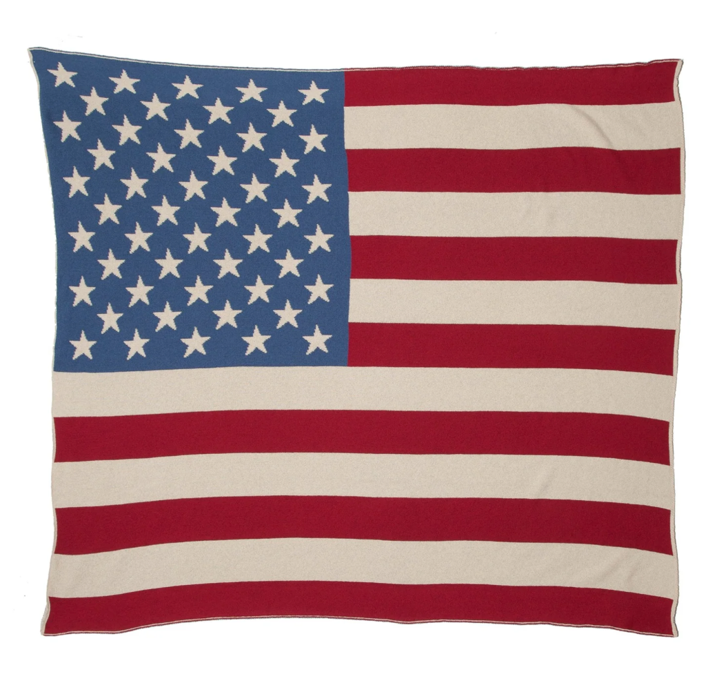 Eco American Flag Throw