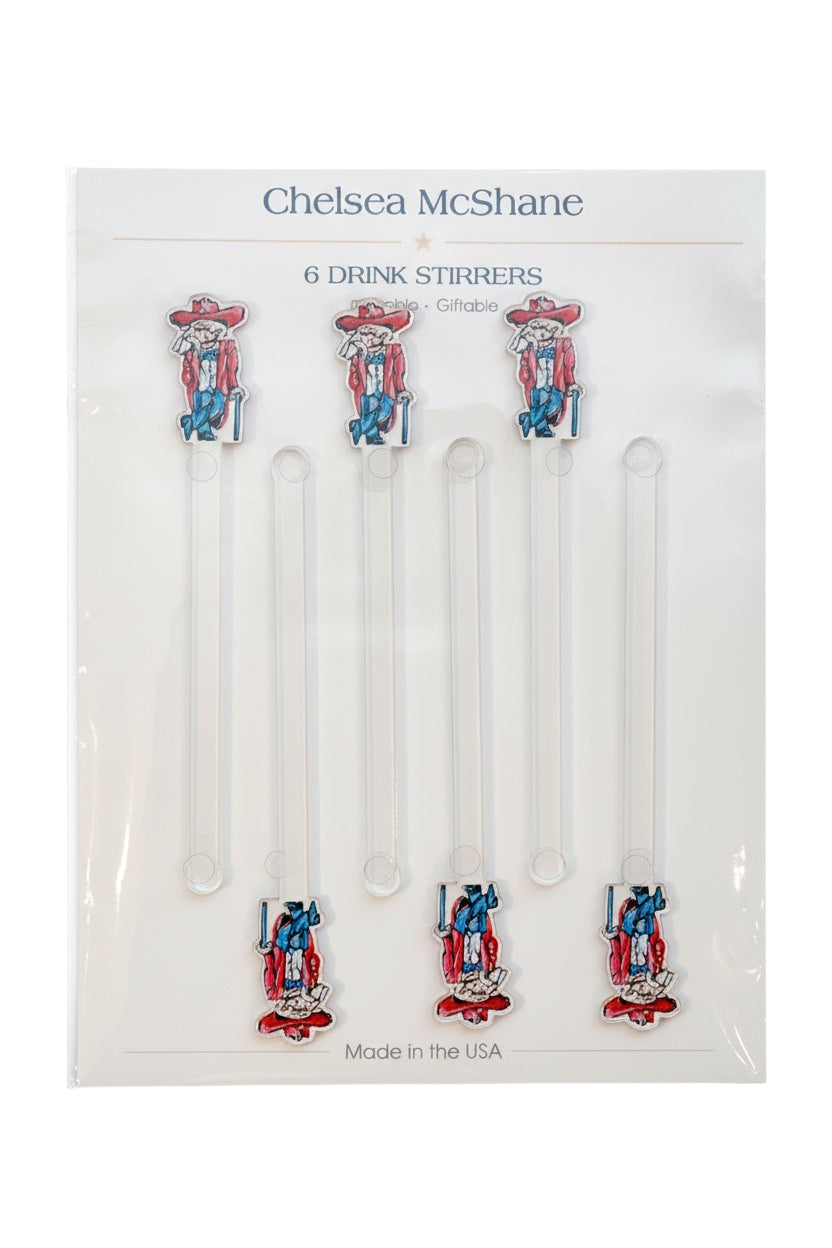 OLD REB DRINK STIRRERS S/6