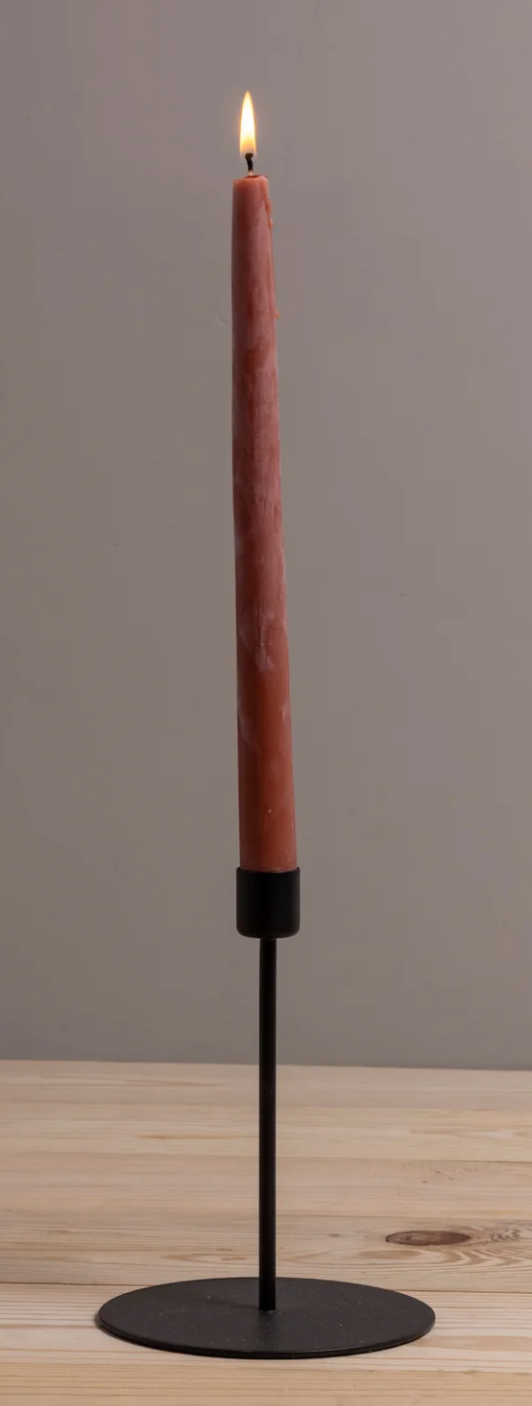 Kent Black Pillar Candle Holder, Tall