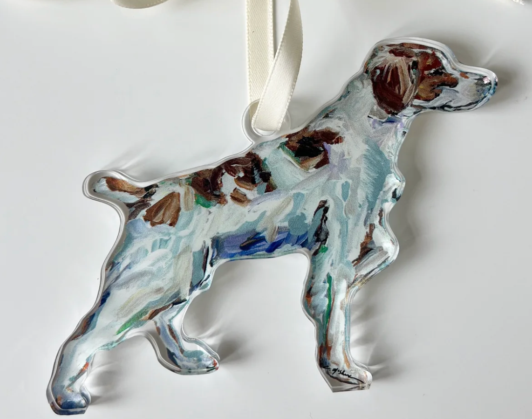 Brittany Spaniel Acrylic Ornament