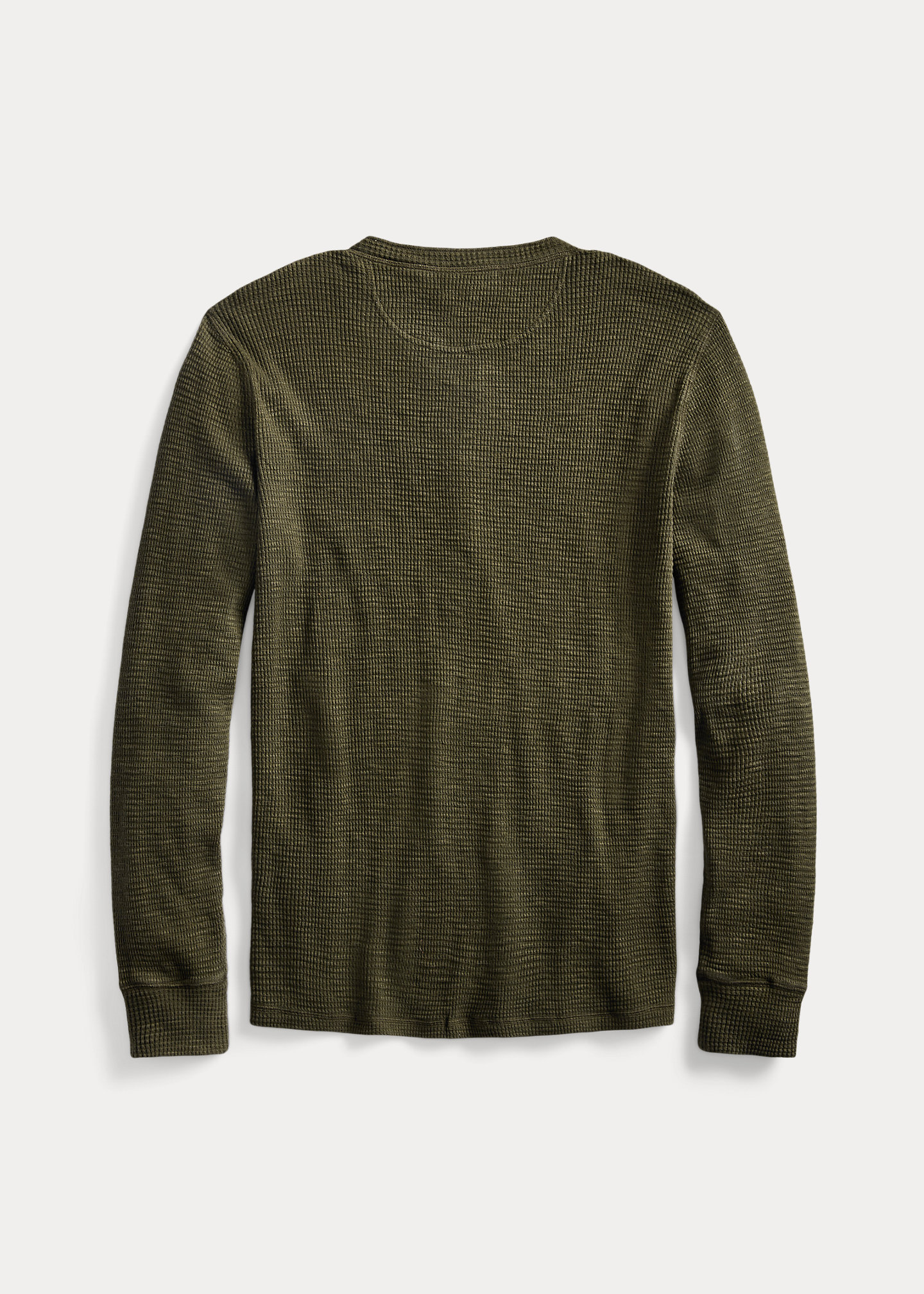 Olive Knit Henley