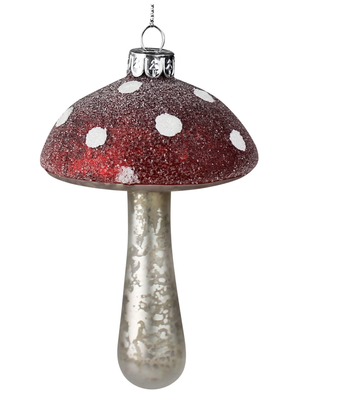 Mushroom Glass Ornament - Large