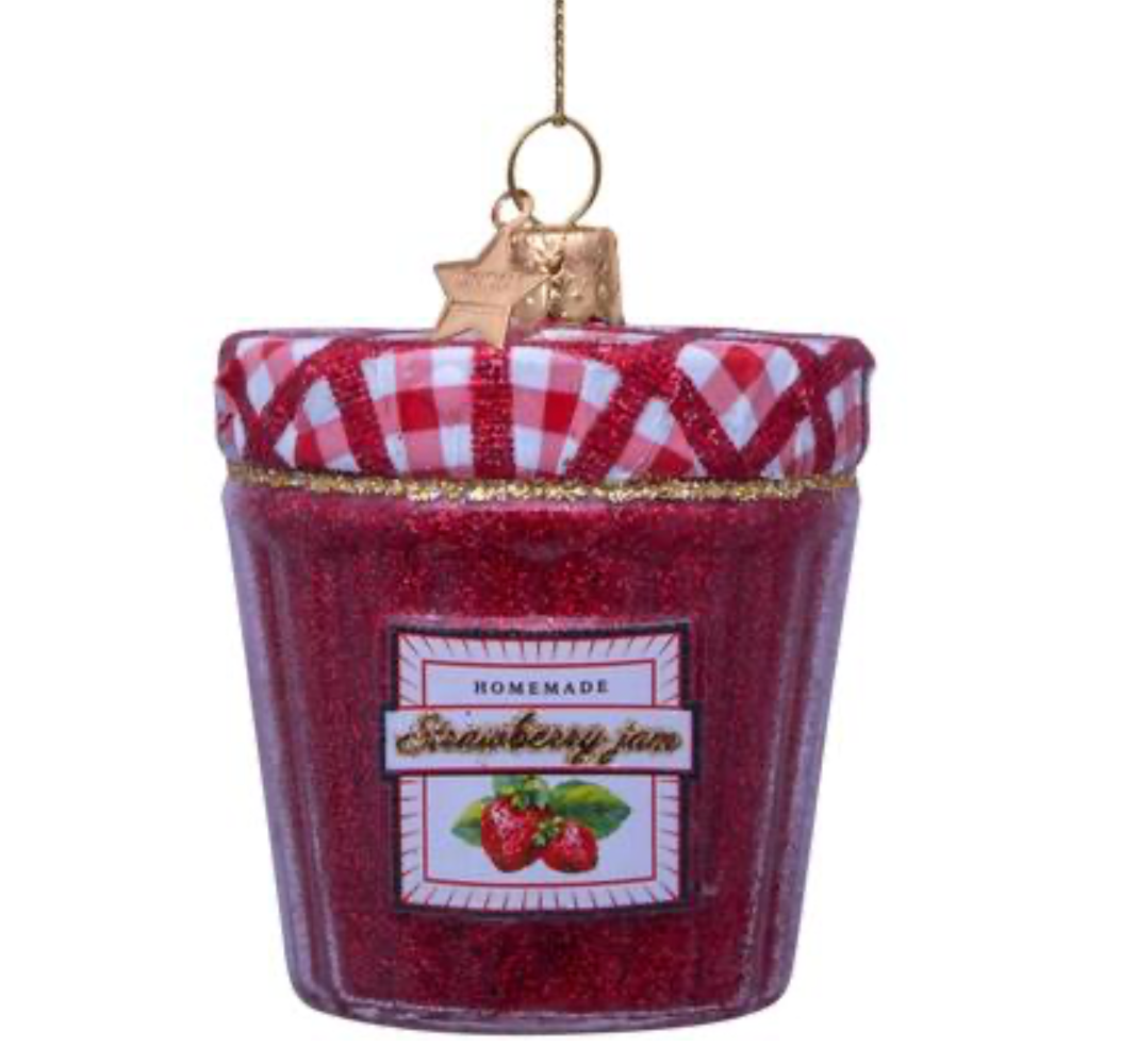 Red Strawberry Jam Ornament