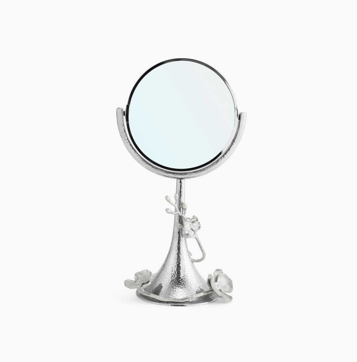 White Orchid Vanity Mirror