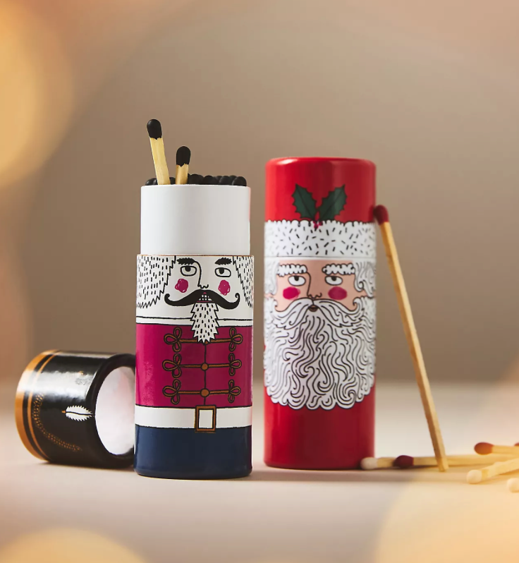 Father Christmas Cylinder Matches